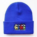 Character 60cm Fluorescent Knit Beanie Hats Custom Pattern