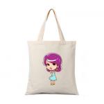 White Navy Eco Canvas Bags Shopping Tote Bag For School Kids for sale