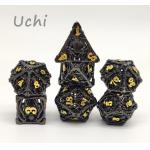 Portable Sharp Metal RPG Dice Hand Polished For Dungeon And Dragon for sale