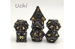 China Portable Sharp Metal RPG Dice Hand Polished For Dungeon And Dragon supplier