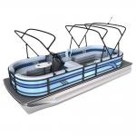 Max Horsepower 150HP Gasoline 26 Ft Pontoon Boat 12-15 Persons Capacity for sale