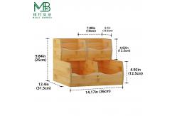 China 4-piece Bamboo Multi-layer Vegetable Storage Box For Kitchen supplier