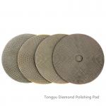 Round Electroplated Diamond Tools , 100mm Diamond Sanding Pads For Glass for sale