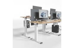 China Modern Adjustable Standing Desk 2 4 Person Electric Sit And Stand Desk supplier