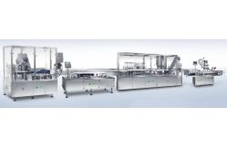 China 5-30ml Slim Plastic Bottle Unscrambling, Air Rinsing,Filling, Capping and Packaging Line supplier