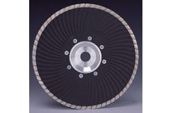 China Marble granite Cutting Turbo Wave Diamond cutting Blades with Flange supplier