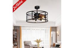 China Downrod Mount Remote Control Cage Ceiling Fan 20in With Light supplier