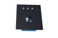 China Top Panel Black 38mm Trackball Pointing Device 3 Polymer Mouse Buttons supplier