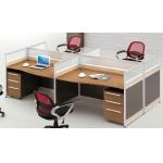 modern 4 seater office glass partition workstation furniture for sale