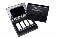 China Easy Open Empty Eyeshadow Palette Cases Metalized Golden For Makeup Lines supplier