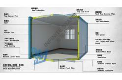 China Modular Flat Pack Container House Prefab Easy Transportation / Installation supplier