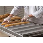 RK Bakeware China Foodservice NSF 5 Loaf Aluminium Baking Tray Glazed Uni Lock Baguette Pan for sale