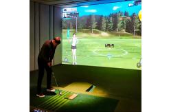 China 3d Projection Indoor Infrared Induction Golf Simulation Trainer Golf Simulator supplier