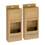 Retail Hanging Display Tuck Top Boxes With Head Hook And Foldable Hang Tab for sale