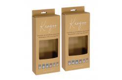 China Retail Hanging Display Tuck Top Boxes With Head Hook And Foldable Hang Tab supplier