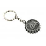 Matt Gun Bottle Cap Keychain Iron Personalized Bottle Opener Keychain for sale
