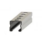 HDG Perforated Galvanized U Channel , PV Mounting Structure Cold Formed Channel for sale