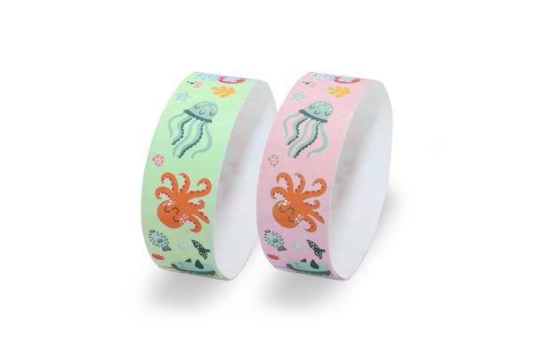 Adjustable Tyvek Paper Bracelets Waterproof and Customizable for Needs