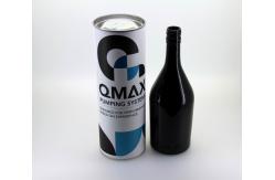 China CMYK Printing Kraft Paper Cans Packaging With Silver Tinplate Lids For Wine supplier