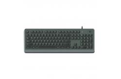 China USB Plastic Keyboard With Fingerprint Reader Function Keys Multimedia Keys And Numeric Keys supplier