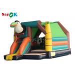 Colorful Jumping Bouncy Castle Animal Theme Woodpecker Bounce House Slide Combo for sale