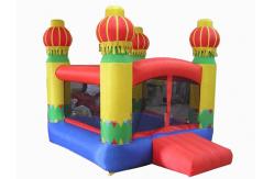 China 3m Yellow Inflatable Amusement Park With Smileface Mini Bouncer supplier