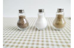 China 100ml Refillable Lamp Shape Glass Spice Jars Seasoning Jars supplier