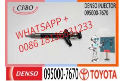 China Hilux diesel Injector 23670-0R030 23670-0R140 23670-0R190 095000-7670 supplier