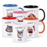 Custom Dog Photo Mugs Ceramic Coffee Cup With Picture 330ml 11OZ Juice Beer Mug for sale