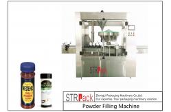 China Multi station Rotary Powder Filling Machine With Servo Drive Controlled Auger supplier