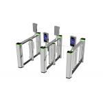 RS485 Aluminum Alloy 0.4S Acrylic Flap pedestrian barrier gate for sale