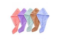China Coral Fleece Microfiber Hair Towel supplier