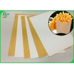 One Side Coated 250g 325g White Back Kraft Paper For Making French Fries Box for sale