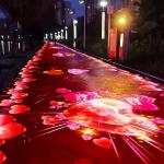 Hologram Infrared Sensor Interactive Floor Projector For Park for sale