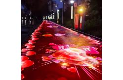 China Hologram Infrared Sensor Interactive Floor Projector For Park supplier