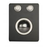 Mini Compact Industrial Black Metal Trackball with 2 Robust mouse Buttons for sale