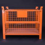 Lockable Folding 50*100mm 1000KG Capacity Steel Pallet Cages for sale