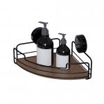 Metal Bathroom Organizer Wall Mounted Shower Caddy with Suction Cup and Functional Design for sale