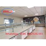 Customs Blue Chemical Resistant Epoxy Resin Worktop Chemistry Laboratory Workbench  With Drawers for sale
