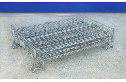 China High Strength Industrial Wire Container 72KG Wire Mesh Pallet Cages supplier