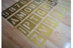 China Custom Adjustable Brass Interlocking Stencil Letter And Figure supplier