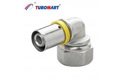 China Polyethylene Aluminum Press Pex Gas Pipe Fittings Pressure Connection Fitting supplier