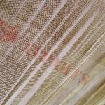 Gold Color Metal Fringe Curtain Chainmail Wire Mesh Space Decoration for sale