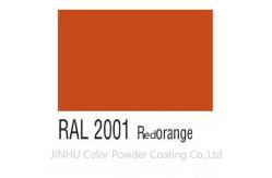 China High Temperature RAL 2001 Red Orange Polyester Powder Coating For Instruments supplier