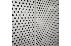 China Round Hole Decorative Aluminium Perforated Metal Cladding Powder Coated supplier