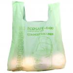 Retail Packing PBAT PLA Grocery Bag Compostable Clear Plastic Bags for sale