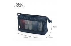 China See Through Blank Waterproof Portable Mesh Cosmetic Bag supplier