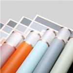 Lizhiran Rose Gold Edge Space Jelly Film Wrapping Paper Simple Border Waterproof Translucent Matte Bouquet Paper Wholesale for sale