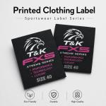 Custom Printed Clothing Label with Logo for Sportswear Brand for sale