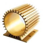 Oxidation Aluminum Heatsink Extrusion Profiles With CNC Machining for sale
